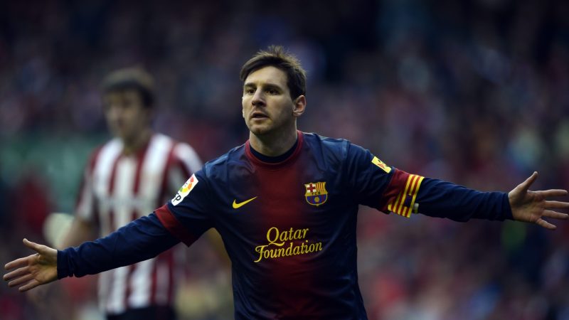 Messi acumulou um impressionante número de 672 gols no Barcelona