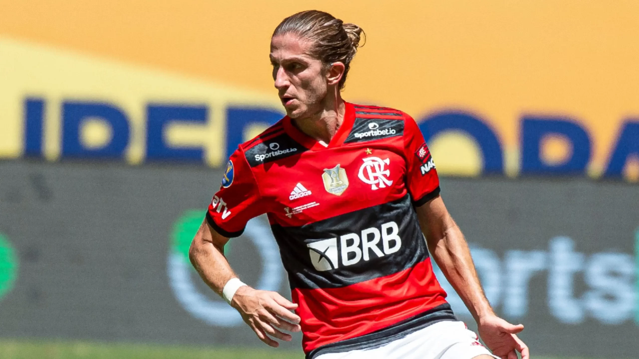O lateral-esquerdo Filipe Luís agrega experiência e qualidade ao time do Flamengo